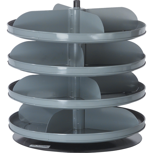 Rotabin&reg; Storage Units, 60 lbs. Capacity per Level, 10 Level, 42-1/8" H x 17" Dia. Nassau Supply