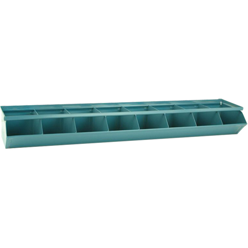 Sectional Bin Units, 100 lbs. Cap., 37" W x 8" D x 4-1/2" H, Blue Nassau Supply