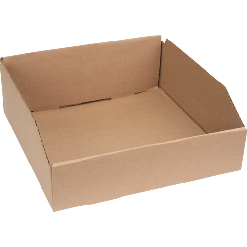 Boîtes en carton-fibre ondul&eacute; - Profondeur 12", 12" la x 12" p x 4-1/2" h, Beige Nassau Supply