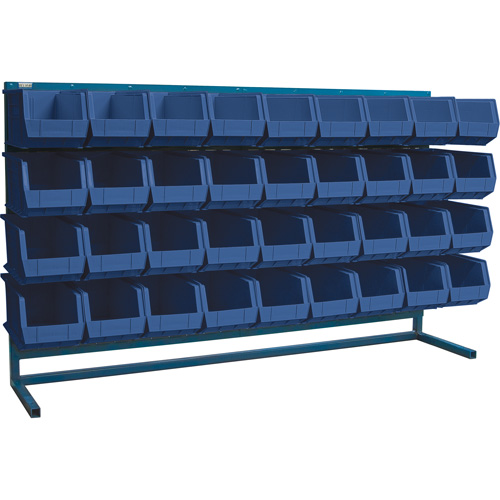 Rayonnage &agrave; persienne avec bacs, 36 bacs, 72" la x 15" p x 40" h Nassau Supply