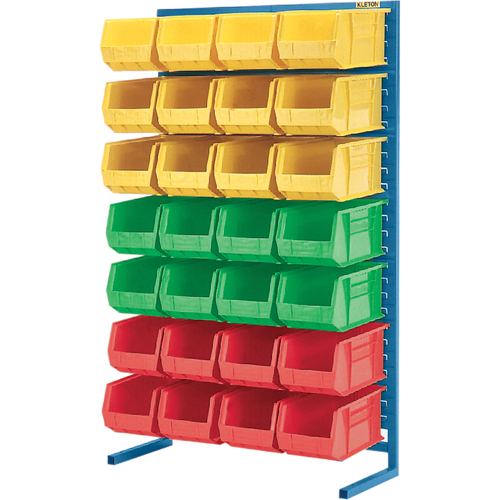 Stationary Bin Racks  -Single-Sided - Rack Only, 36" W x 12" D x 61" H Nassau Supply