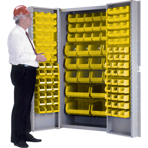Deep-Door Combination Cabinet, 38" W x 24" D x 72" H, 36 Shelves Nassau Supply