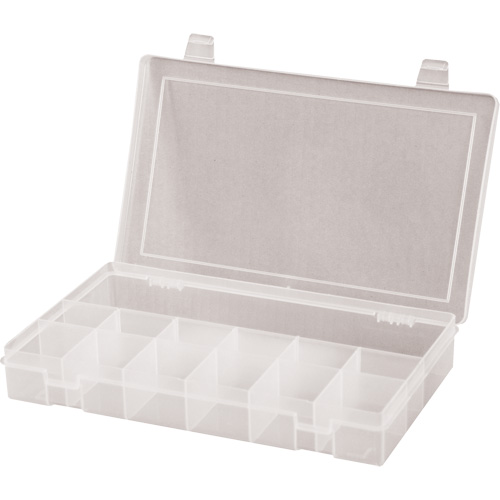 Compact Compartment Cases, 6.75" W x 11" D x 1.75" H, 13 Compartments Nassau Supply