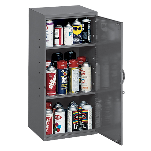 Utility Cabinet, Steel, 2 Shelves, 30" H x 13-3/4" W x 12-3/4" D, Grey Nassau Supply