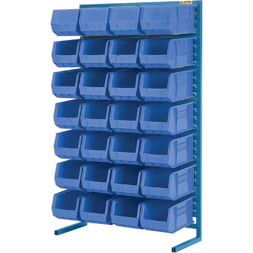 Single-Sided Stationary Bin Rack, 36" W x 12" D x 61" H, 28 Bins Nassau Supply