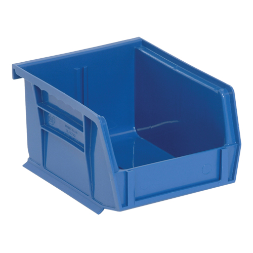 Ultra Stack & Hang Bin, 4-1/8" W x 3" H x 5-3/8" D, Blue Nassau Supply