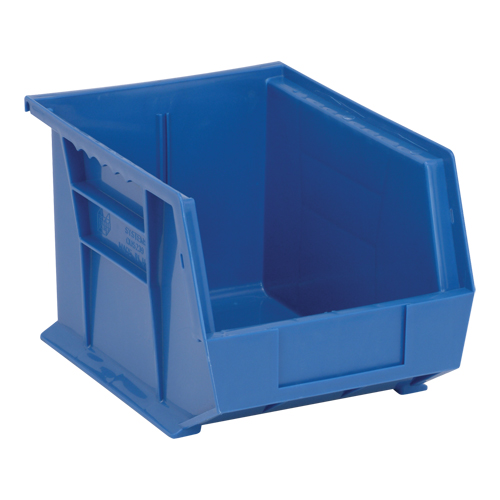 Bacs ultra empilable & suspendable, 8-1/4" la, 7" h x 10-3/4" p, Bleu Nassau Supply