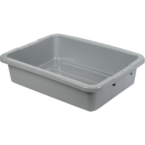 Bus/Utility Boxes - Grey, 5" H x 15" D x 20" L, Plastic, Grey Nassau Supply