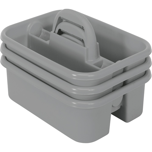 BOITE RANGEMENT,OUTILS,18 1/4X13 3/4X8 3/4,GRIS, 8-3/4" x 13-3/8" x 13-3/8", Gris Nassau Supply