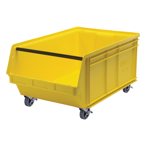 Bac mobile MAGNUM, 14-7/8" ha x 18-3/8" la x 29" p, Capacit&eacute; de 150 lb, Jaune Nassau Supply