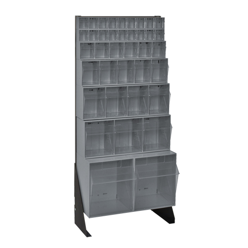 Support pour bacs basculants, 23-5/8" la x 8" p x 52" h, 38 tiroirs Nassau Supply