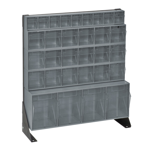 Support pour bacs basculants, 23-5/8" la x 8" p x 28" h, 31 tiroirs Nassau Supply