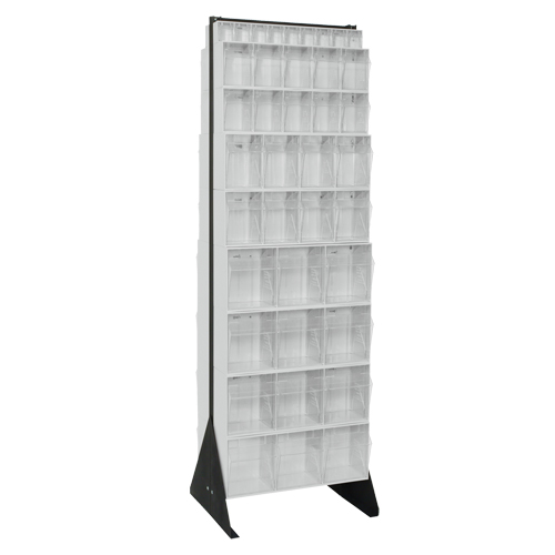 Tip-Out Bins Stand, 23-5/8" W x 16" D x 75" H, 72 Drawers Nassau Supply