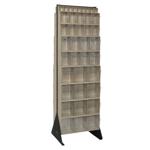 Support pour bacs basculants, 23-5/8" la x 16" p x 75" h, 72 tiroirs Nassau Supply