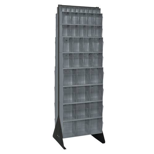 Tip-Out Bins Stand, 23-5/8" W x 16" D x 75" H, 72 Drawers Nassau Supply