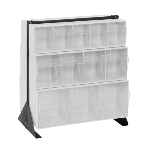 Support pour bacs basculants, 23-5/8" la x 16" p x 28" h, 24 tiroirs Nassau Supply