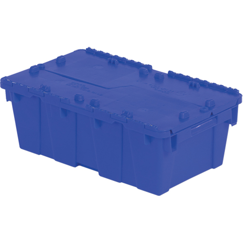 Contenants de distribution Flipak en plastique poly&eacute;thyl&egrave;ne (PE), 19,7" x 11,8" x 7,3", Bleu Nassau Supply
