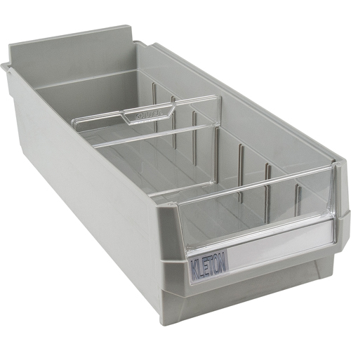 Replacement Drawer for KPC-HD Heavy-Duty Parts Cabinets, Plastic, 6-1/2" W x 14-4/5" D x 4" H, Grey Nassau Supply