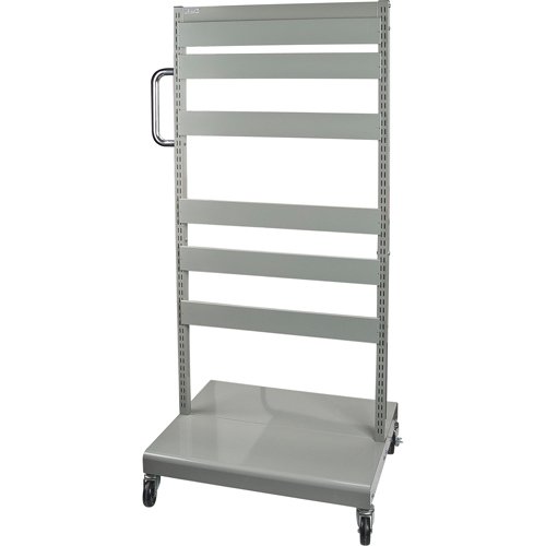 Servante mobile de bacs &agrave; plateaux inclinables - chariot seulement, &agrave; deux c&ocirc;t&eacute;s, 26-1/4" la x 22" p x 57-1/2" h Nassau Supply