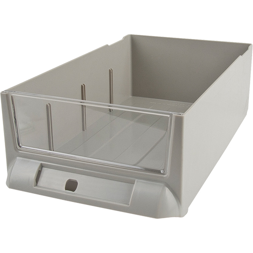 Replacement Drawer for KPC-200 Parts Cabinets, Plastic, 5-3/8" W x 9-13/16" D x 3-3/10" H, Grey Nassau Supply