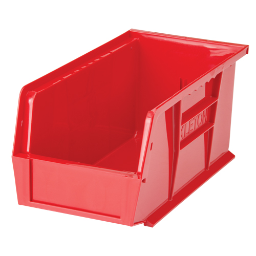Bac empilable & &agrave; suspendre, 5-1/2" la, 5" h x 10-7/8" p, Rouge Nassau Supply