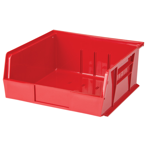 Stack & Hang Bin, 11" W x 5" H x 10-7/8" D, Red Nassau Supply