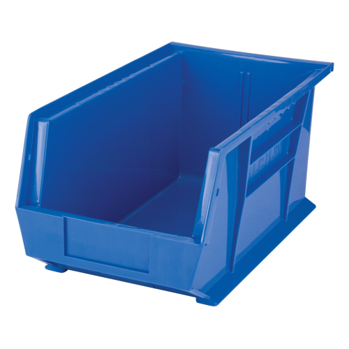 Bac empilable & &agrave; suspendre, 8-1/4" la, 7" h x 14-3/4" p, Bleu Nassau Supply