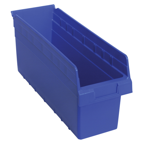 Bacs pour &eacute;tag&egrave;re Store-Max, 6-5/8" la x 8" H x 17-7/8" p, Bleu, Capacit&eacute; 56 lb Nassau Supply