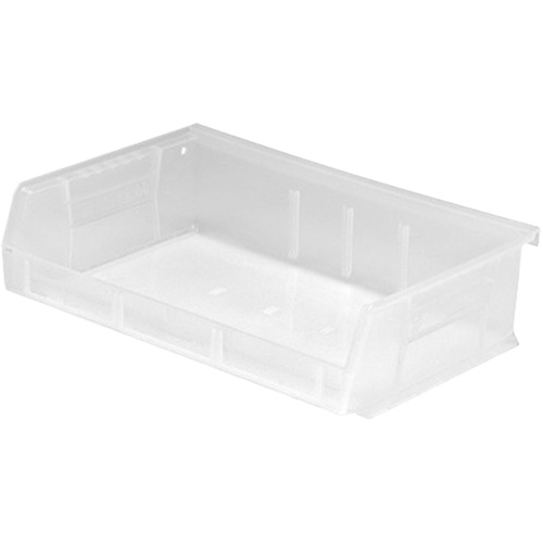 Bacs ultra empilable & suspendable, 7-3/8" la, 3" h x 11" p, Transparent Nassau Supply