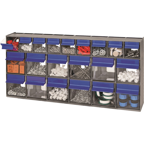 Compartiments pour bacs inclinables, 23-5/8" la x 3-5/8" p x 11-1/6" h, 21 tiroirs Nassau Supply