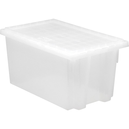 Contenant robuste Stack & Nest, 12" x 19,5" x 23,5", Transparent Nassau Supply