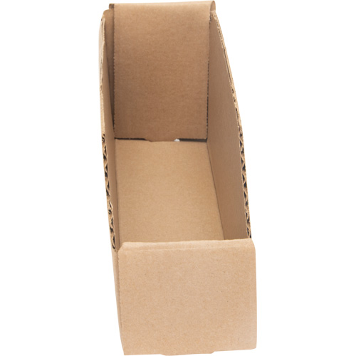 Deep Corrugated Parts Bins, 2-7/8" W x 11-1/4" D x 4-1/2" H, Beige Nassau Supply