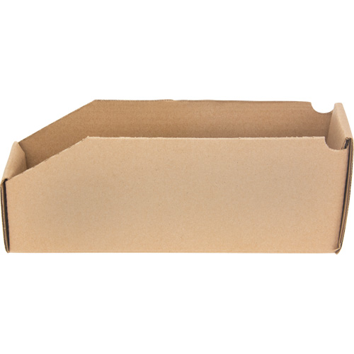 Deep Corrugated Parts Bins, 2-7/8" W x 11-1/4" D x 4-1/2" H, Beige Nassau Supply