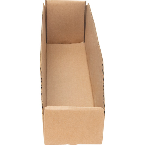 Boîtes profondes en carton ondul&eacute;, 3-3/4" la x 17-1/4" p x 4-1/2" h, Beige Nassau Supply