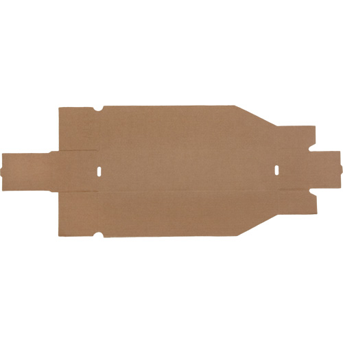 Boîtes profondes en carton ondul&eacute;, 3-3/4" la x 17-1/4" p x 4-1/2" h, Beige Nassau Supply