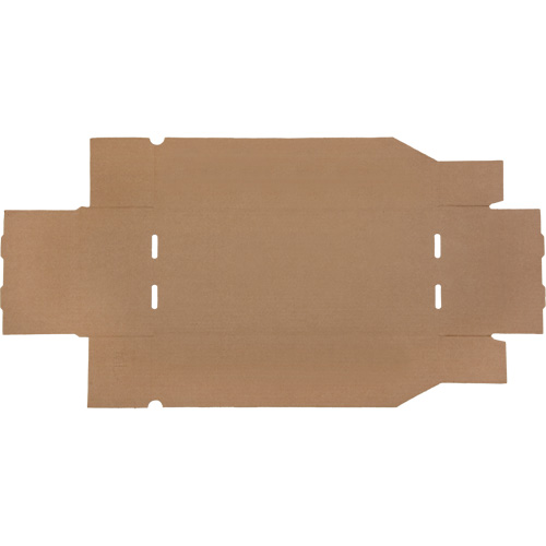 Deep Corrugated Parts Bins, 7-3/4" W x 17-1/4" D x 4-1/2" H, Beige Nassau Supply