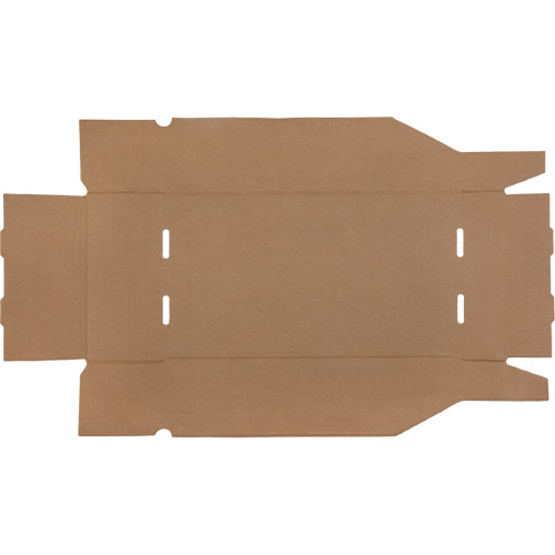 Boîtes profondes en carton ondul&eacute;, 9-3/4" la x 17-1/4" p x 4-1/2" h, Beige Nassau Supply