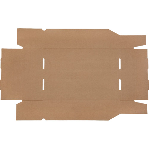 Boîtes profondes en carton ondul&eacute;, 11-3/4" la x 17-1/4" p x 4-1/2" h, Beige Nassau Supply