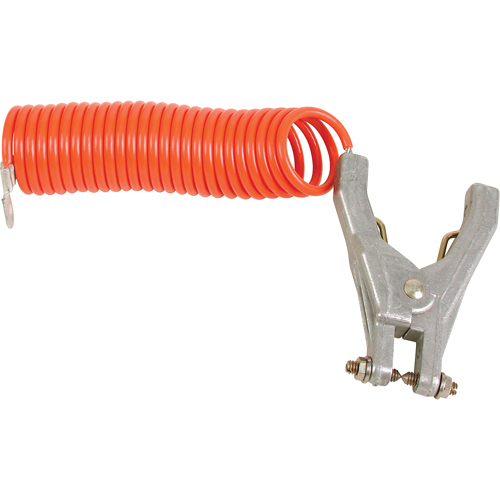 Pinces de mise &agrave; terre a/c&acirc;ble torsad&eacute;, Longueur 120" Nassau Supply