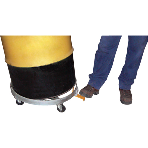 Tilting Drum Dollies, Steel, 1200 lbs. Capacity, 23-1/2" Diameter, Cast Iron Casters Nassau Supply