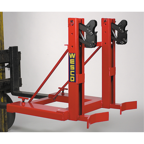 Gator Grip Forklift Attachment for Drum Handling, For 30 US Gal. (25 Imperial Gal.) / 50 US Gal. (41.6 Imperial Gal.) / 80 US Gal. (66.6 Imperial Gal.) Nassau Supply