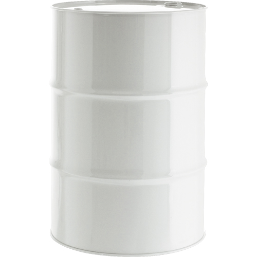 Barils en acier, 55 gal. US (45,8 gal. imp.), Doubl&eacute;, Blanc, Dessus ferm&eacute;, 1A1/Y1.8/300, Calibre 18 - 20 Nassau Supply