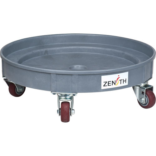 Leak Containment Drum Dolly, 24.25" dia. X 7.625" H, 1.5 US Gal. Spill Cap. Nassau Supply