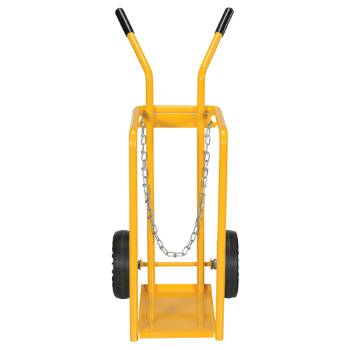 Gas Cylinder Cart, Mold-on Rubber Wheels, 9-13/16" W x 16" L Base, 150 lbs. Nassau Supply