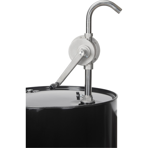 Rotary Type Drum Pump, Stainless Steel, Fits 55 Gal., 12 oz./Stroke Nassau Supply