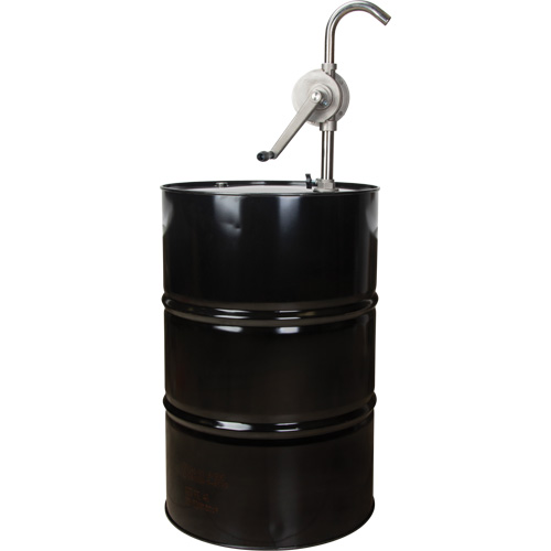 Rotary Type Drum Pump, Stainless Steel, Fits 55 Gal., 12 oz./Stroke Nassau Supply