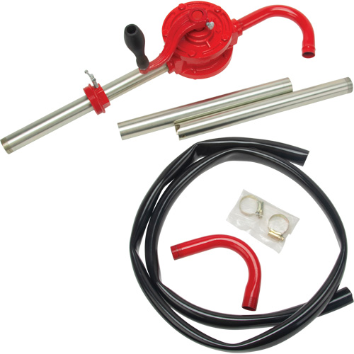 Rotary Type Drum Pump, Cast Iron/Steel, Fits 30-55 Gal., 8 oz./Stroke Nassau Supply