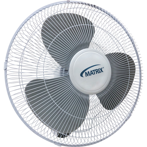 Ventilateur mural oscillant, Commercial, 3 vitesses, Diam&egrave;tre de 16" Nassau Supply