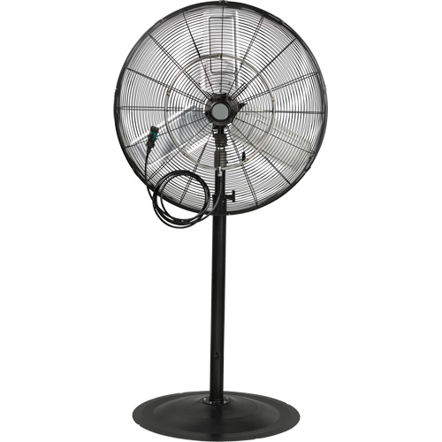 Waterproof Motor Misting & Oscillating Pedestal Fan, Heavy-Duty, 3 Speed, 30" Diameter Nassau Supply