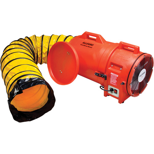 Souffleur avec contenant & conduite ALLEGRO INDUSTRIES, 1 CV, 1842 pi³/min Nassau Supply